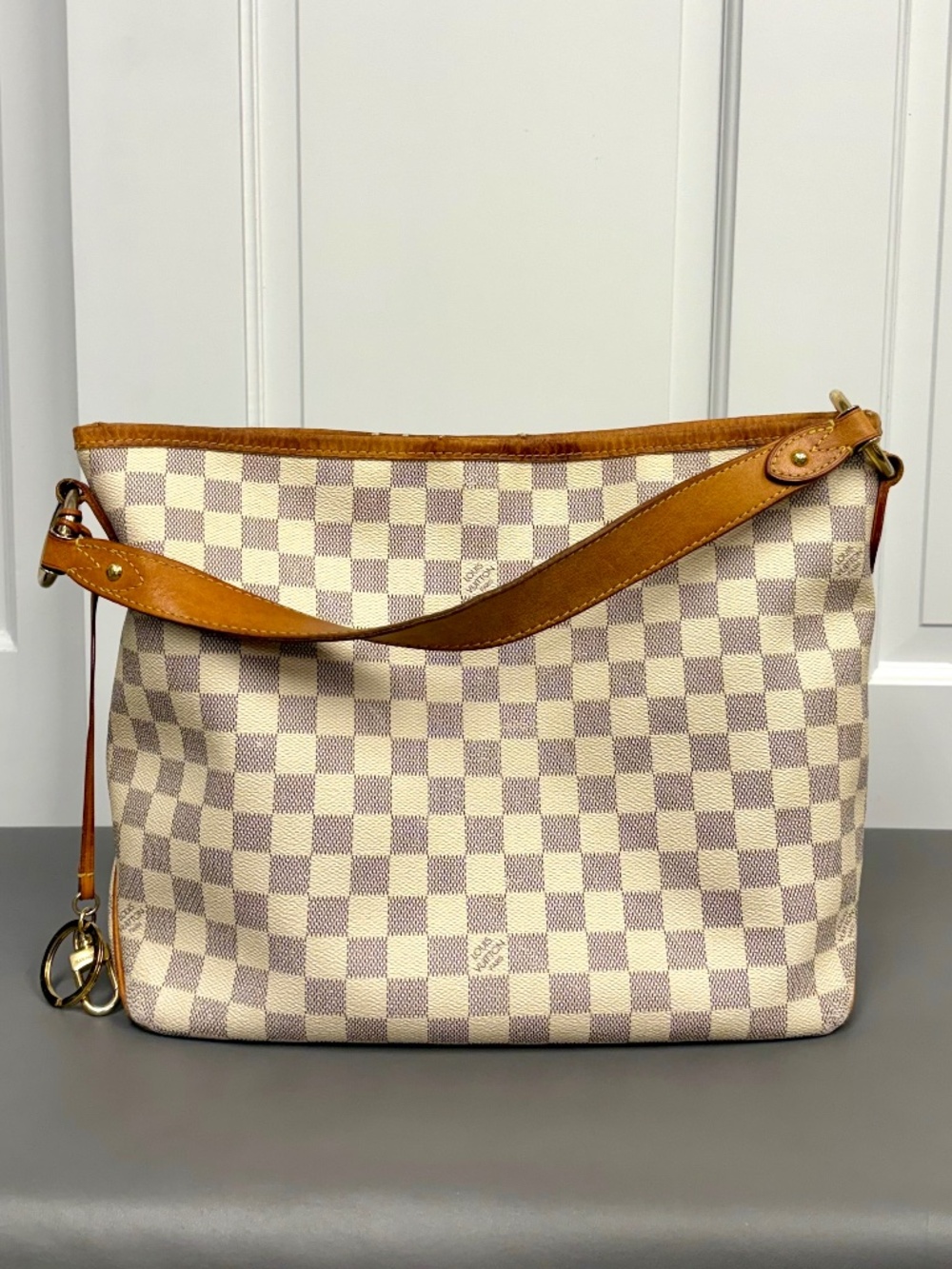 Louis Vuitton Damier Azur Canvas Delightful PM Shoulder Bag